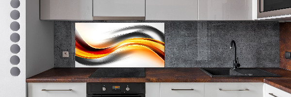 Cooker splashback Wave abstraction