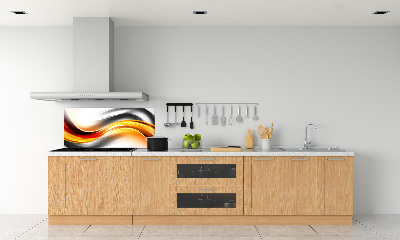 Cooker splashback Wave abstraction