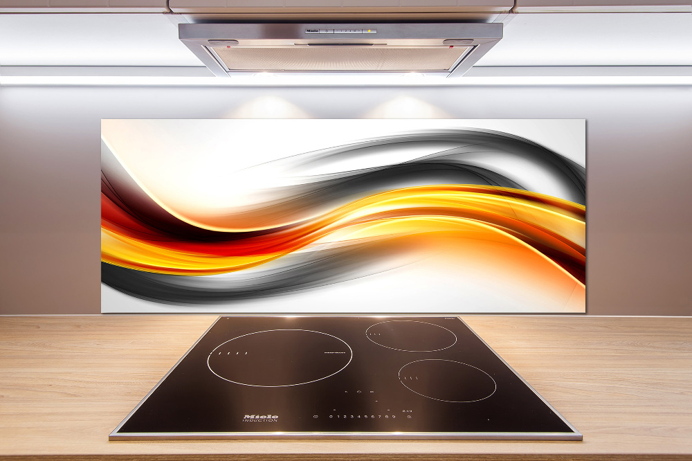 Cooker splashback Wave abstraction