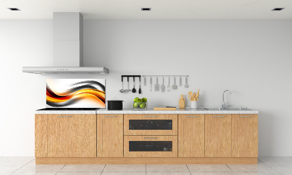 Cooker splashback Wave abstraction