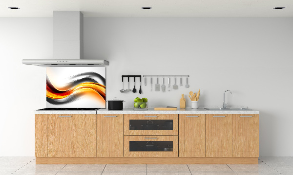 Cooker splashback Wave abstraction