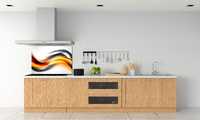 Cooker splashback Wave abstraction