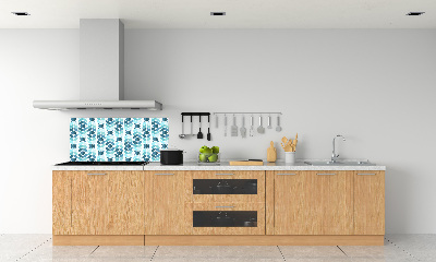 Kitchen splashback Geometric background