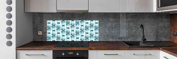 Kitchen splashback Geometric background