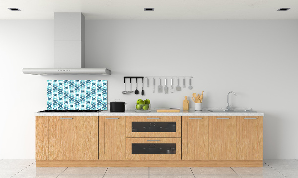 Kitchen splashback Geometric background