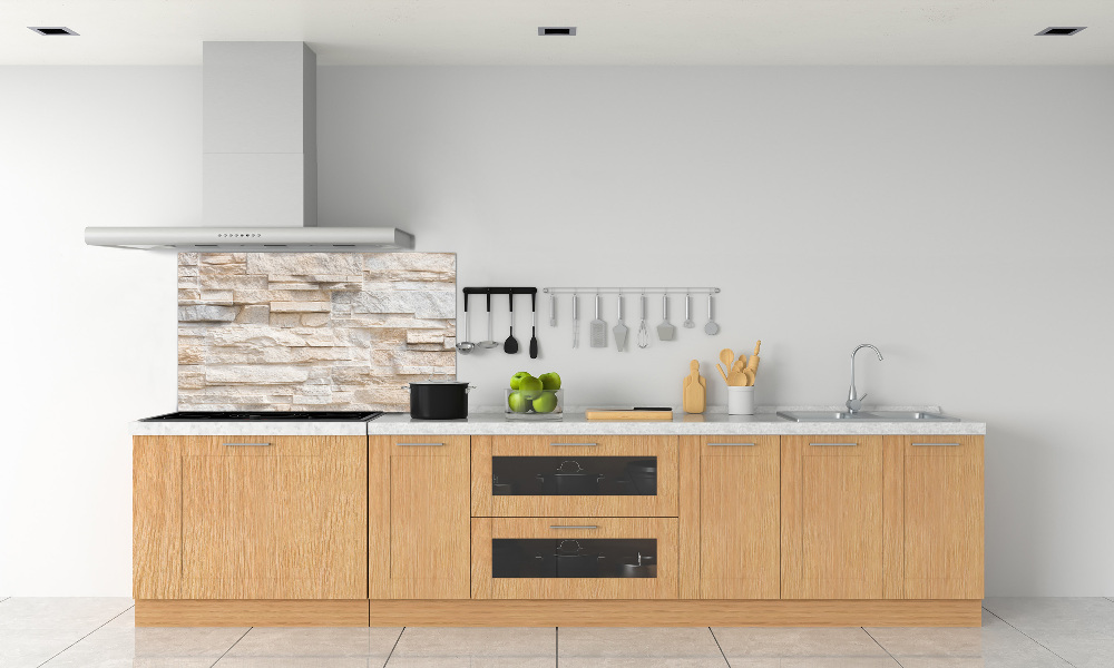 Kitchen splashback Brick wall