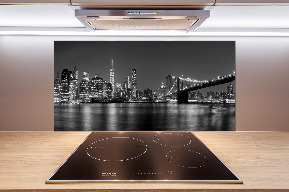 Cooker splashback Manhattan at night