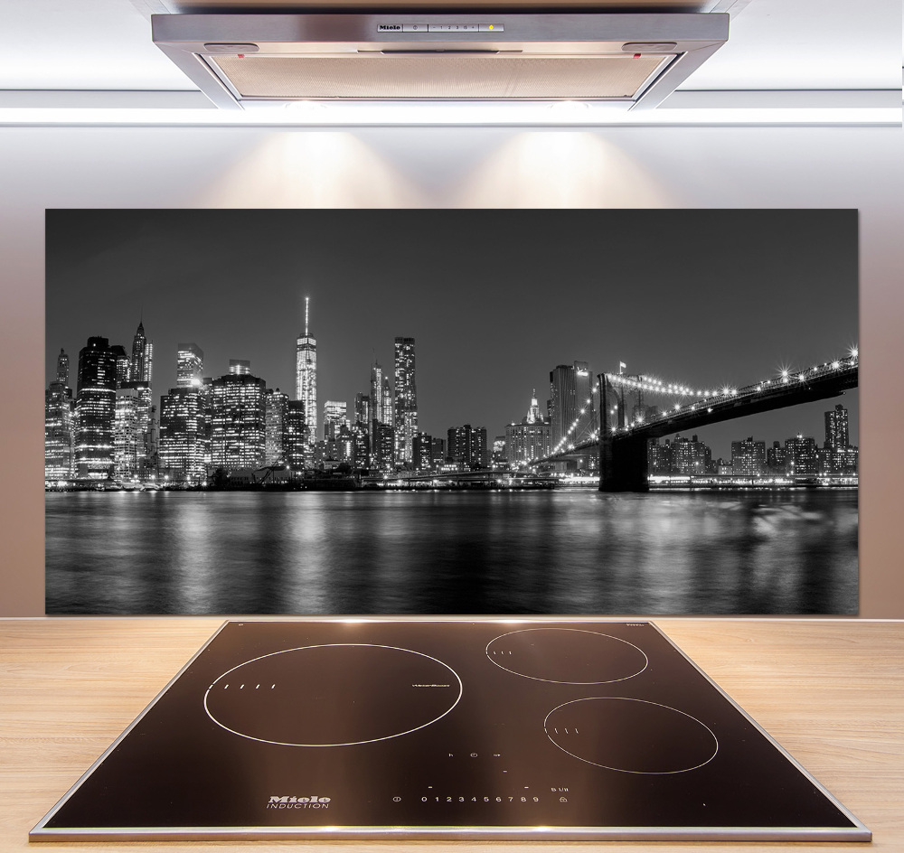 Cooker splashback Manhattan at night