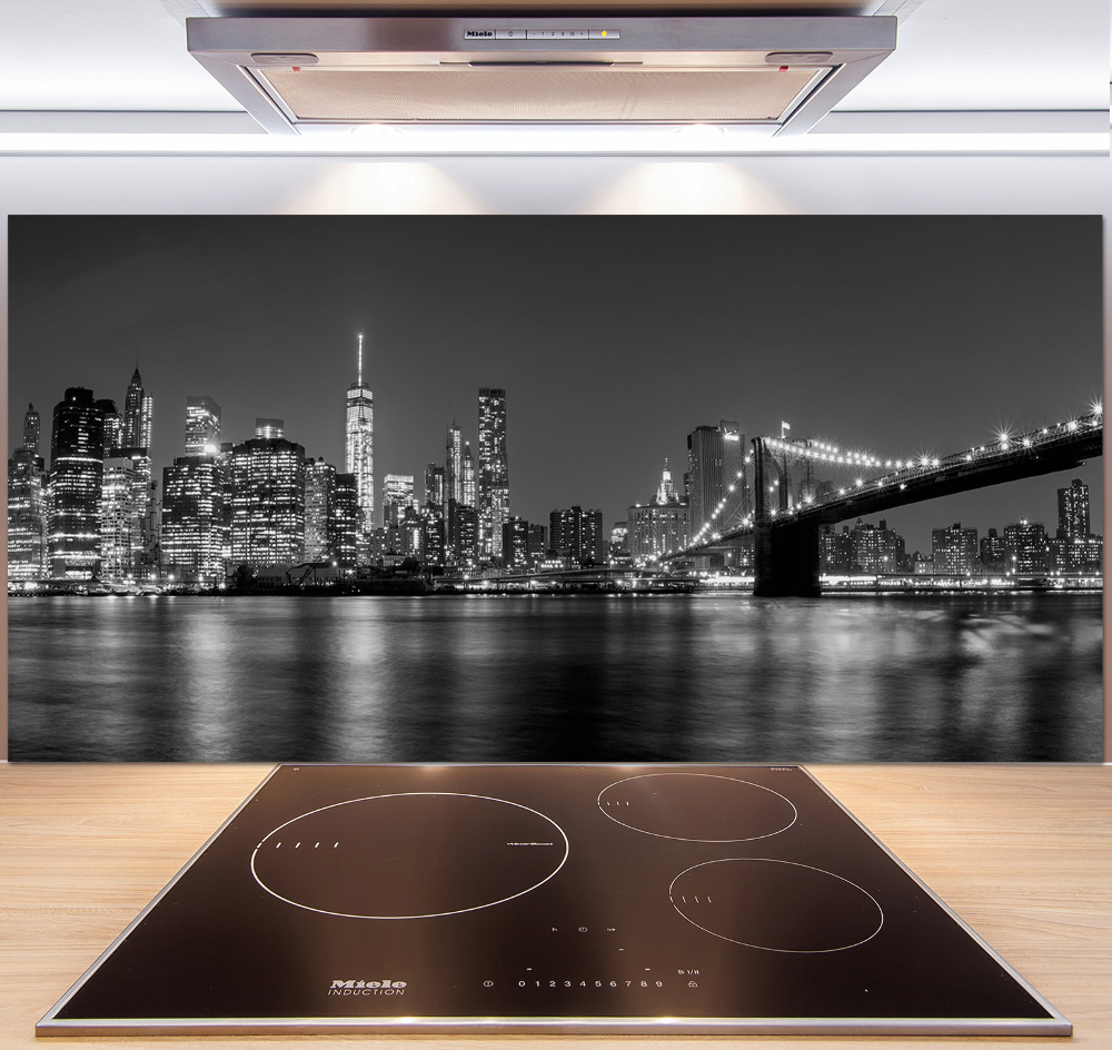 Cooker splashback Manhattan at night