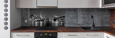 Cooker splashback Manhattan at night