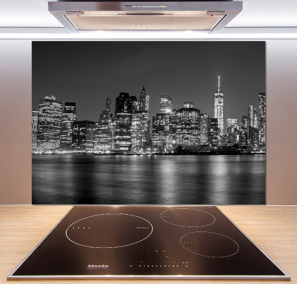 Cooker splashback Manhattan at night