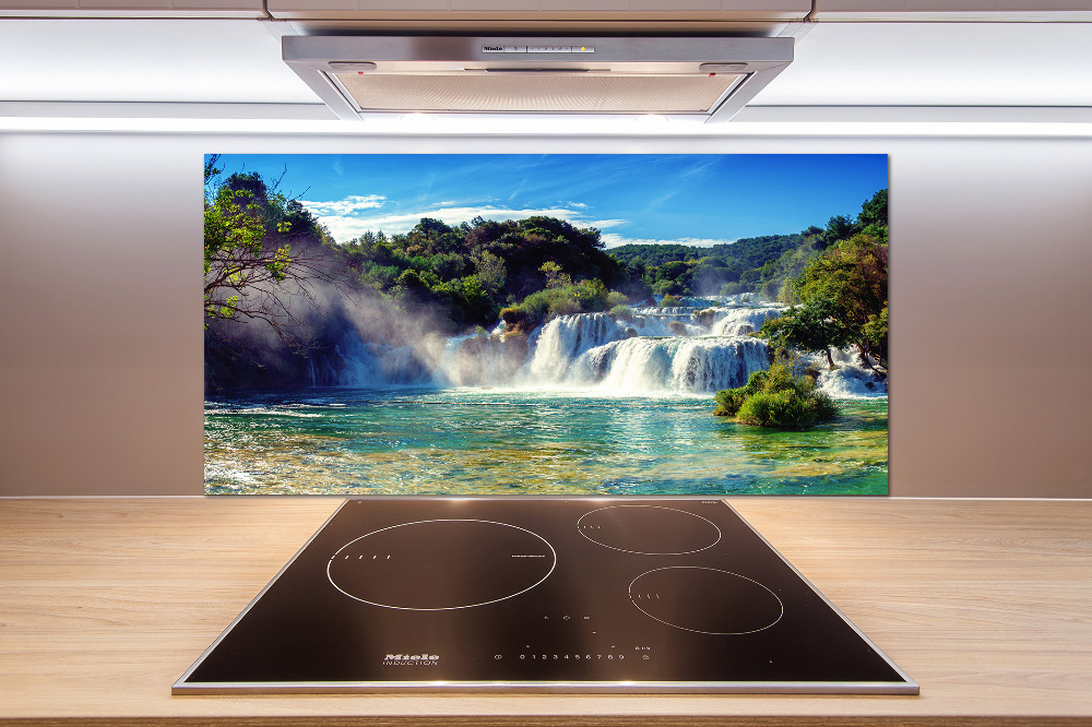 Cooker splashback KRKA waterfalls