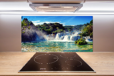 Cooker splashback KRKA waterfalls