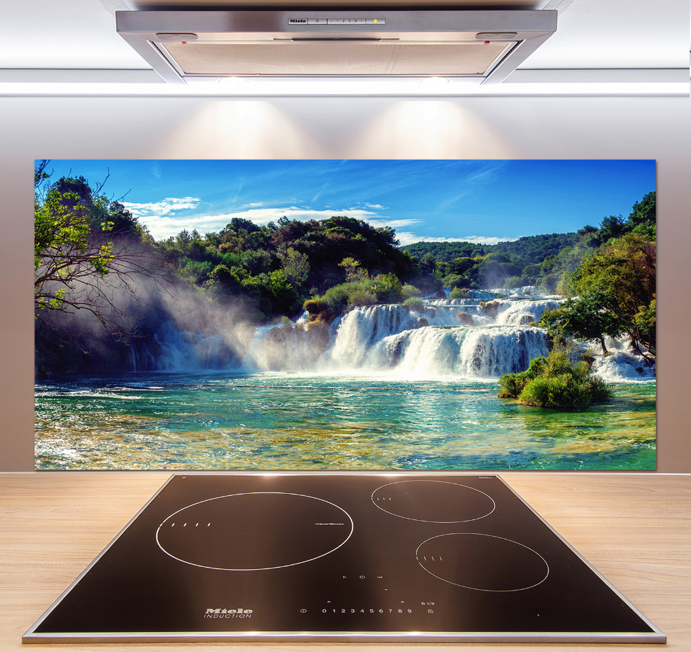 Cooker splashback KRKA waterfalls