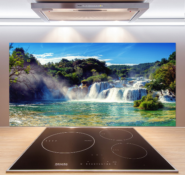 Cooker splashback KRKA waterfalls