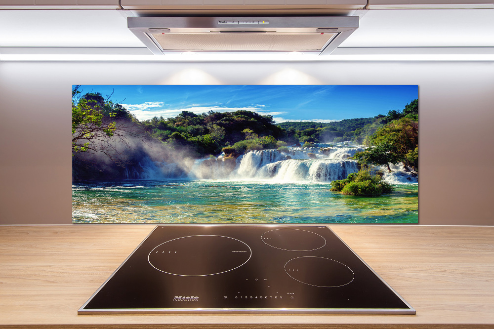 Cooker splashback KRKA waterfalls