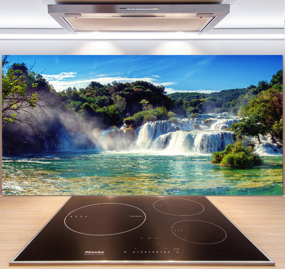 Cooker splashback KRKA waterfalls