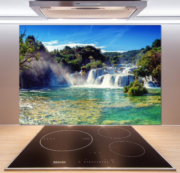 Cooker splashback KRKA waterfalls