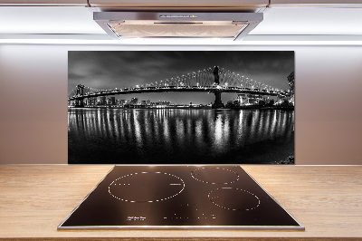 Cooker splashback Manhattan at night