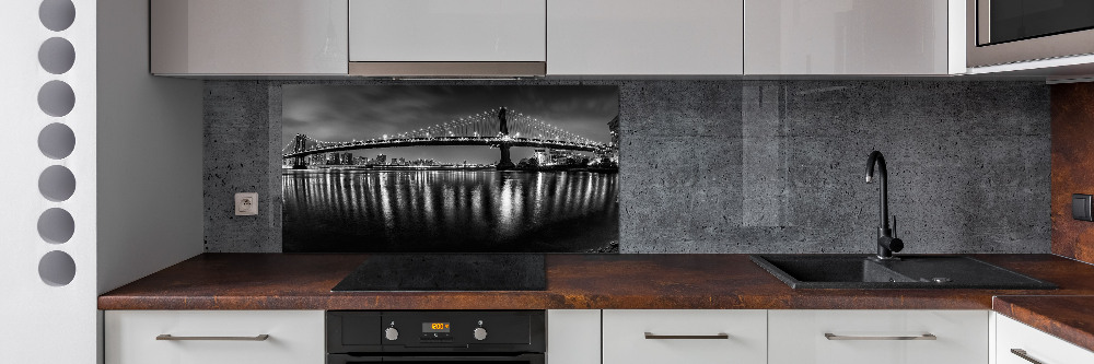 Cooker splashback Manhattan at night