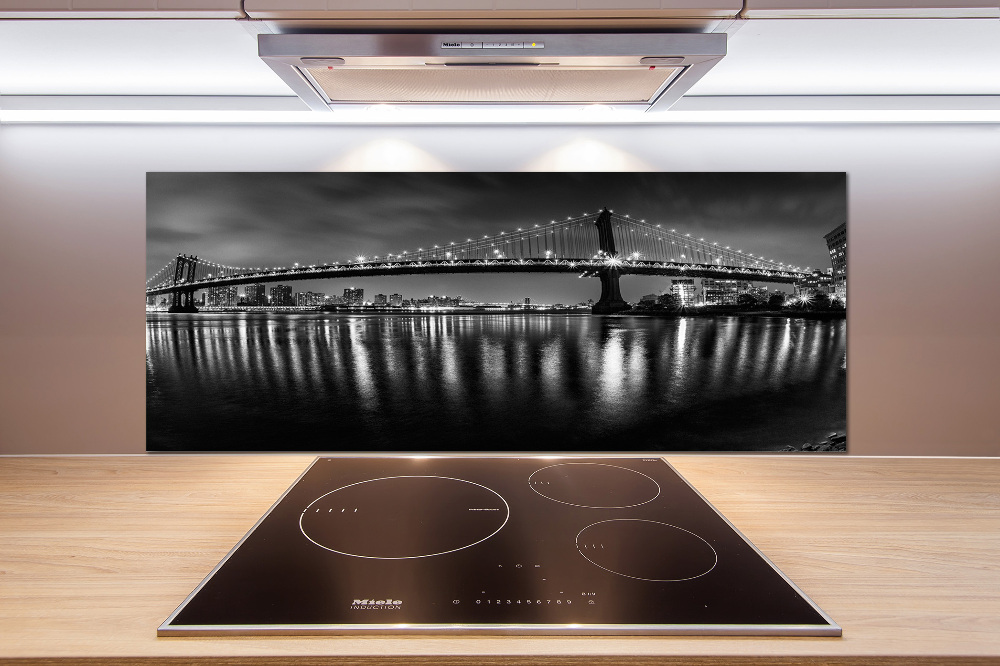 Cooker splashback Manhattan at night