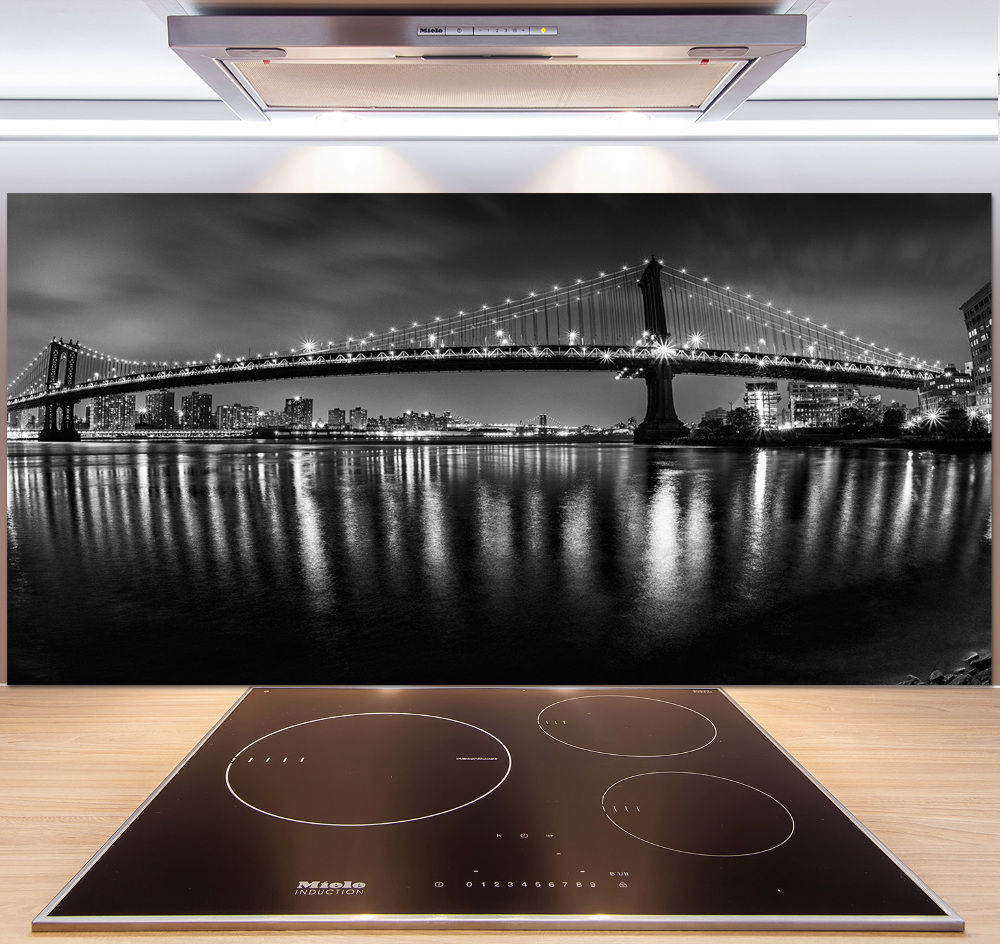 Cooker splashback Manhattan at night