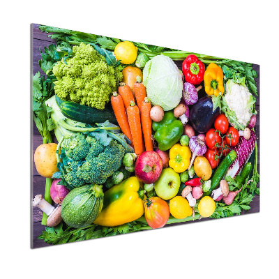 Cooker splashback Colorful vegetables