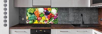 Cooker splashback Colorful vegetables