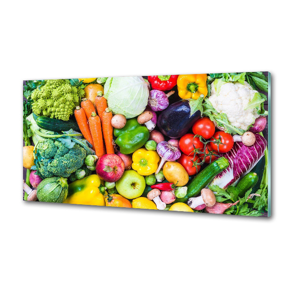 Cooker splashback Colorful vegetables