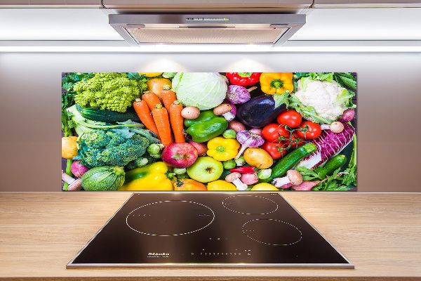 Cooker splashback Colorful vegetables