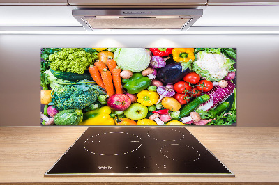 Cooker splashback Colorful vegetables