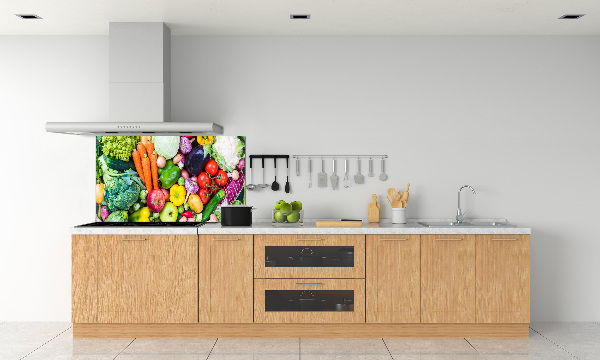 Cooker splashback Colorful vegetables