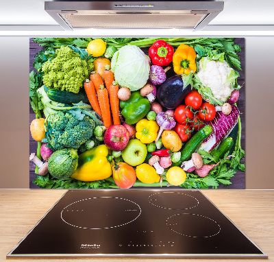 Cooker splashback Colorful vegetables