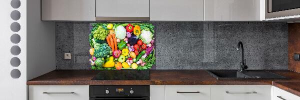 Cooker splashback Colorful vegetables