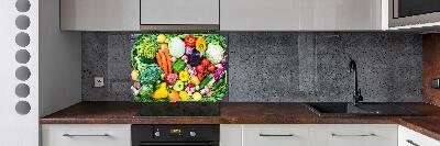 Cooker splashback Colorful vegetables