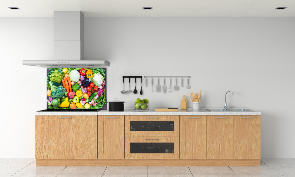 Cooker splashback Colorful vegetables