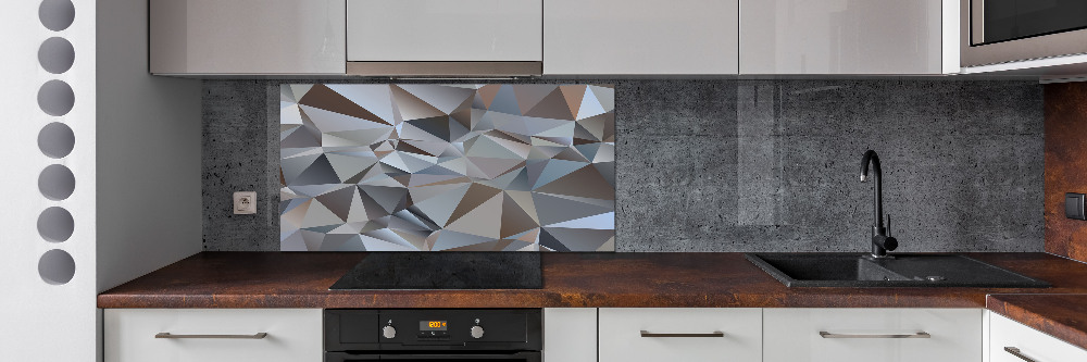 Cooker splashback Abstraction of the triangle