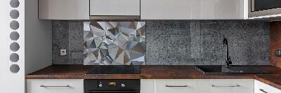 Cooker splashback Abstraction of the triangle