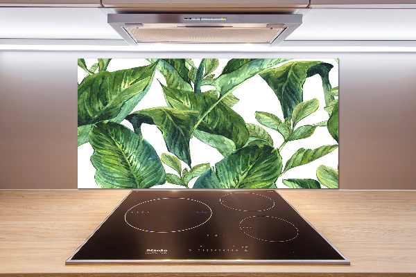 Kitchen splashback Leaves