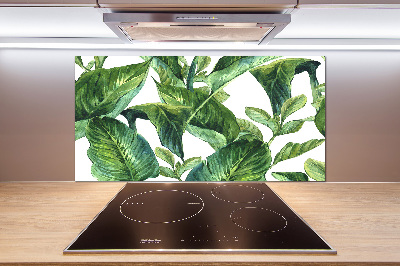 Kitchen splashback Leaves