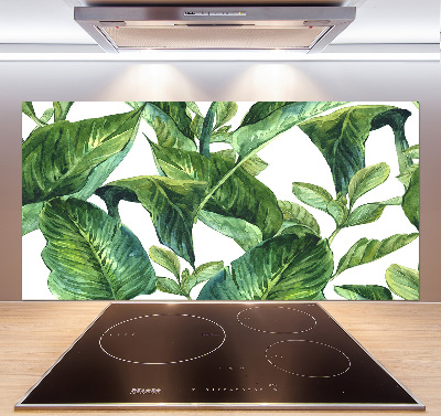 Kitchen splashback Leaves