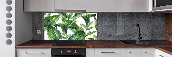 Kitchen splashback Leaves