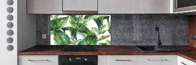 Kitchen splashback Leaves