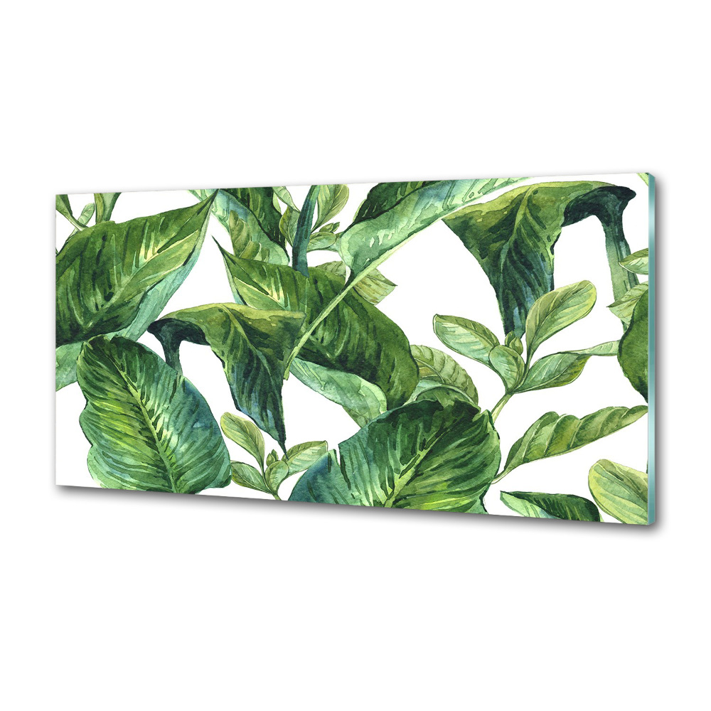 Kitchen splashback Leaves