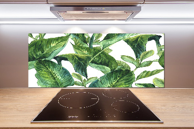 Kitchen splashback Leaves