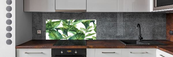 Kitchen splashback Leaves