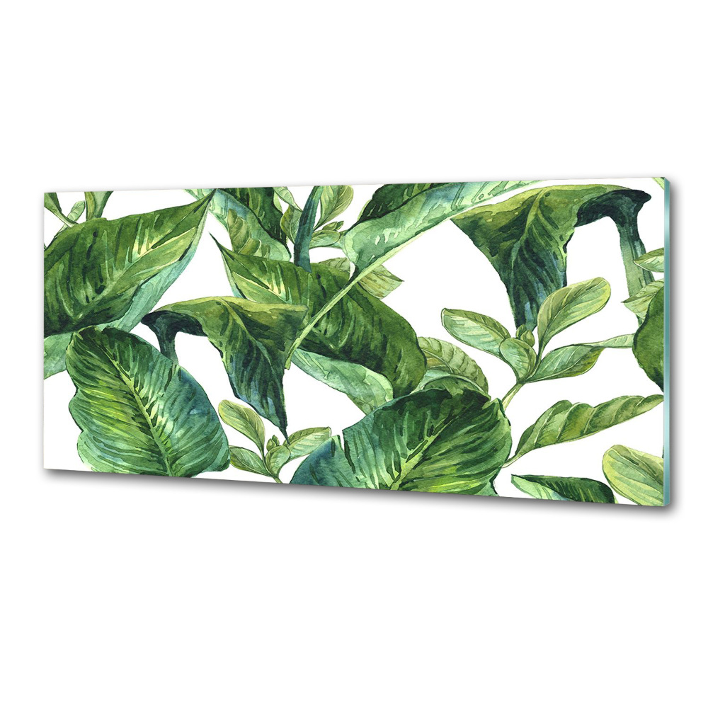 Kitchen splashback Leaves