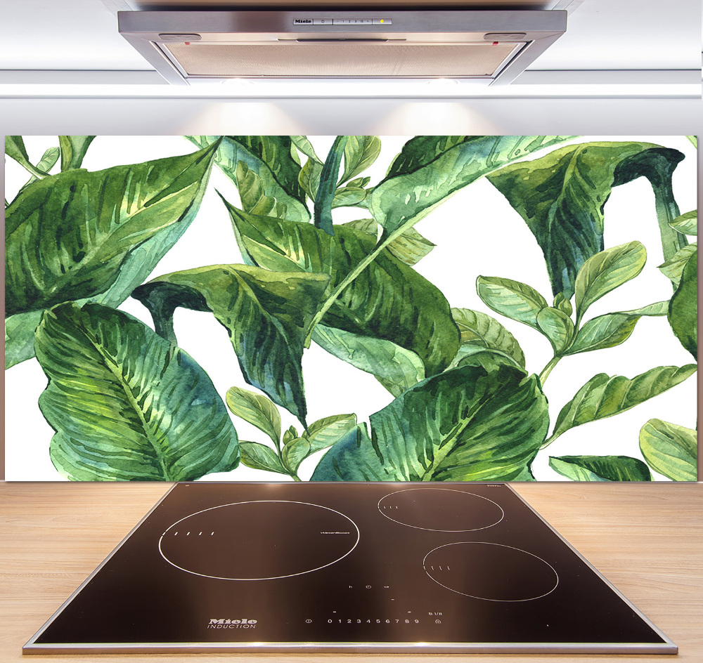 Kitchen splashback Leaves