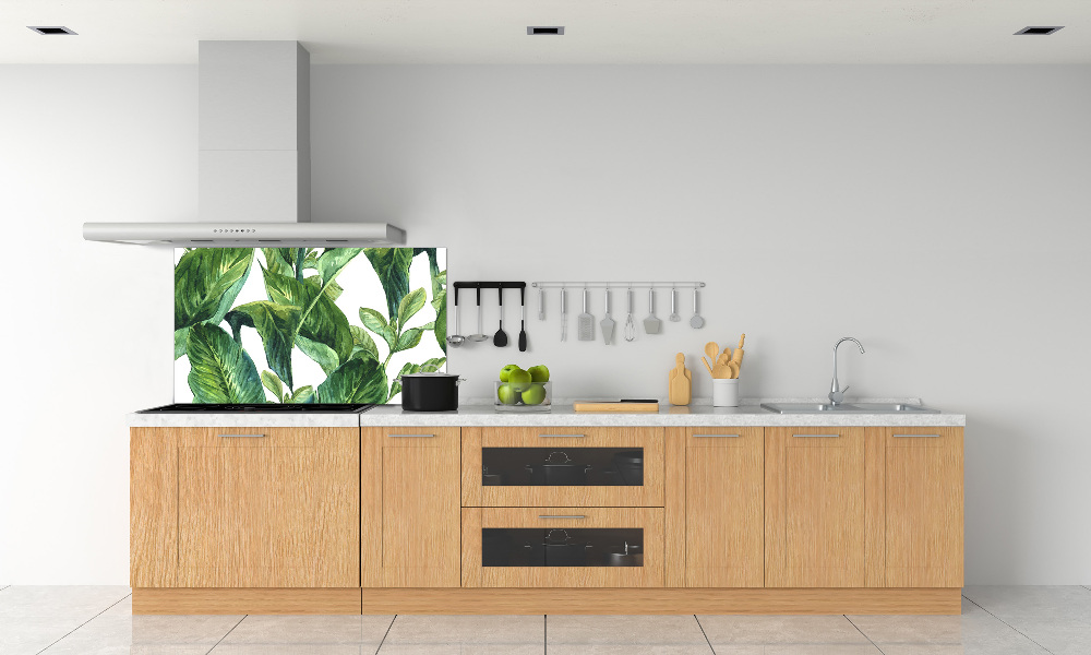 Kitchen splashback Leaves