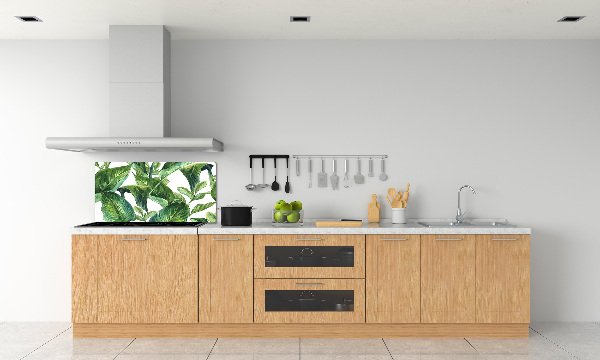 Kitchen splashback Leaves